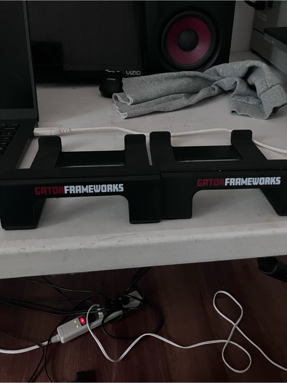 Black Laptop/Monitor Riser - Elevated Stand